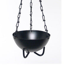 Load image into Gallery viewer, Hanging cauldron for burning smudging herbs and resins - Large
