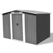 Load image into Gallery viewer, Garden Storage Shed Anthracite Steel 101.2&quot;x80.7&quot;x70.1&quot;
