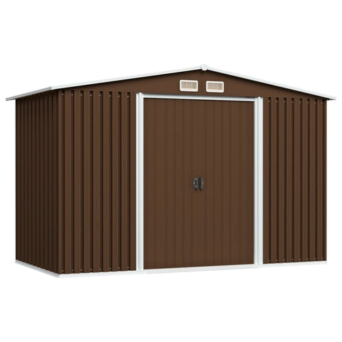 Garden Storage Shed Anthracite Steel 101.2