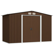 Load image into Gallery viewer, Garden Storage Shed Anthracite Steel 101.2&quot;x80.7&quot;x70.1&quot;
