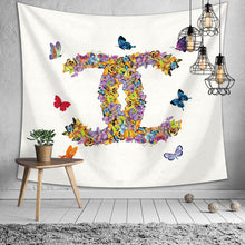 Load image into Gallery viewer, Artistic Butterfly Tapestry, Backdrop Tapestry, Modern Wall Art,
