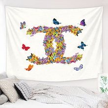 Load image into Gallery viewer, Artistic Butterfly Tapestry, Backdrop Tapestry, Modern Wall Art,
