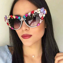 Load image into Gallery viewer, Hand designed bejeweled sunglasses - Sexikinis Swim
