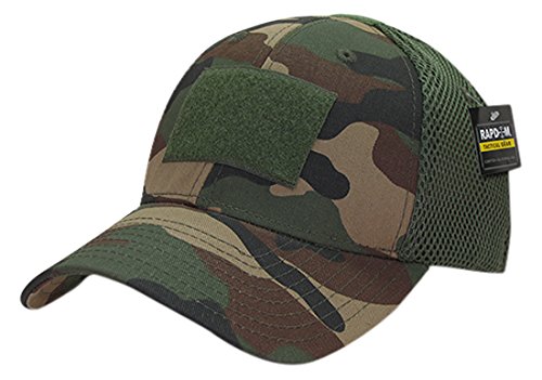 Rapid Dominance T93-PL-WDL-06 Tactical Air Mesh Flex Cap, Woodland