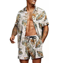 Load image into Gallery viewer, Floral Hawaiian  two piece men beach shorts set - Sexikinis Swim
