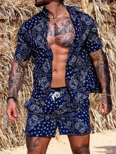 Load image into Gallery viewer, Trendy men two piece Beach set -
