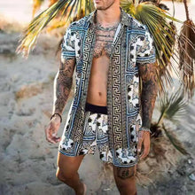 Load image into Gallery viewer, Designer style men two piece Beach set
