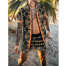 Load image into Gallery viewer, Designer style men two piece Beach set
