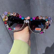 Load image into Gallery viewer, Hand designed bejeweled sunglasses - Sexikinis Swim
