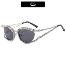 Load image into Gallery viewer, Designer Rhinestone Sunglasses - Sexikinis Swim
