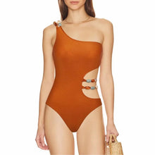 Load image into Gallery viewer, Tami Luxury One Shoulder one Piece swimsuit
