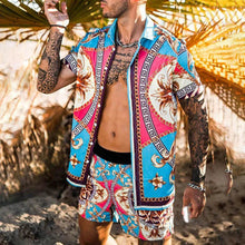 Load image into Gallery viewer, Designer style men two piece Beach set
