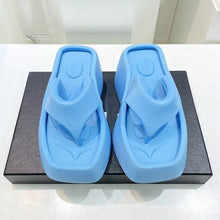 Load image into Gallery viewer, Luxury  Platform Square Toe Slippers
