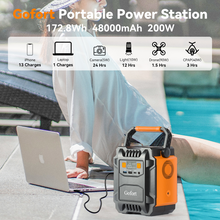 Load image into Gallery viewer, Power Bank Solar Generator 200W Portable Power Station For Camping
