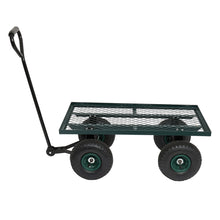 Load image into Gallery viewer, Garden Iron Wood Four Wheel Square Garden Wagon
