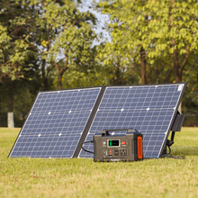 Load image into Gallery viewer, 200W Portable Power Station with 50W 18V Portable Solar Panel
