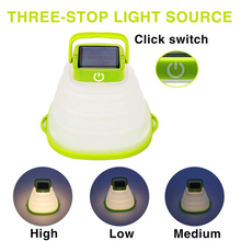 Load image into Gallery viewer, Portable Led Solar Light Collapsible Camping Lantern
