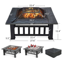 Load image into Gallery viewer, Upland Charcoal Fire Pit Ice Pit Outdoor Fire Pit with Cover
