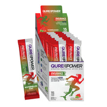 Load image into Gallery viewer, QURE Power Watermelon Kiwi Endurance Support Stick (15 Pack)
