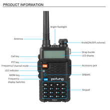 Load image into Gallery viewer, P8UV 5W 1800mAh Adult Analog Walkie talkie
