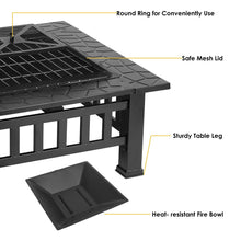 Load image into Gallery viewer, Upland Charcoal Fire Pit Ice Pit Outdoor Fire Pit with Cover
