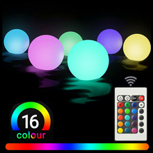 Load image into Gallery viewer, Floating Pool Lights RGB Color Changing LED Ball Lights
