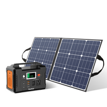 Load image into Gallery viewer, 200W Portable Power Station with 50W 18V Portable Solar Panel
