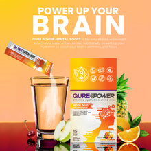 Load image into Gallery viewer, QURE Power Fruit Punch Mental Boost Support Stick (15pack)
