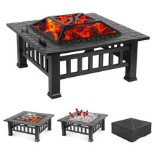 Load image into Gallery viewer, Upland Charcoal Fire Pit Ice Pit Outdoor Fire Pit with Cover
