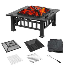 Load image into Gallery viewer, Upland Charcoal Fire Pit Ice Pit Outdoor Fire Pit with Cover
