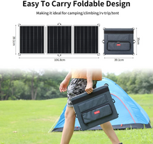 Load image into Gallery viewer, 60W 18V Portable Solar Panel Foldable Solar Charger with USB
