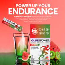 Load image into Gallery viewer, QURE Power Watermelon Kiwi Endurance Support Stick (15 Pack)
