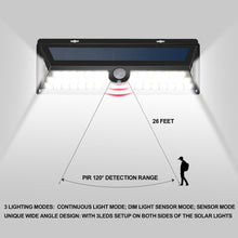 Load image into Gallery viewer, Solar Power Infrared PIR Motion Sensor Wall Lamp
