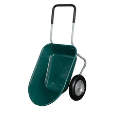 Load image into Gallery viewer, Garden Iron Wood Double Wheel Garden Cart
