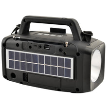 Load image into Gallery viewer, Solar Power Speaker with FM Radio &amp; LED Flashlight (SC-1074ER)
